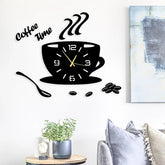 Tee Clock Wooden Wall Adhesive Clock
